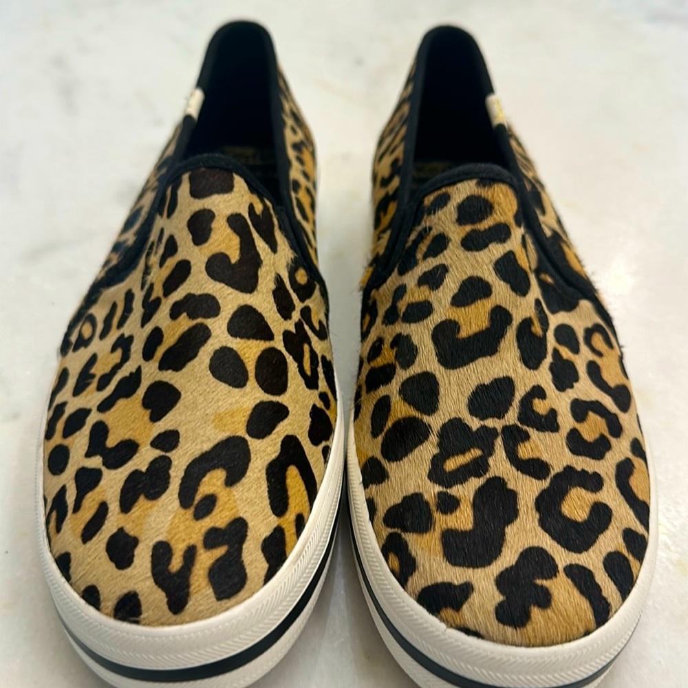 Keds for Kate Spade Leopard Slip Ons - NWOT; Size 9